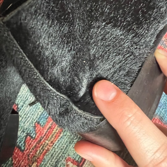 Billy Reid Black Pony Hair Indianola Lace Up Loafers/Low Boots— Size 7 - Picture 12 of 12